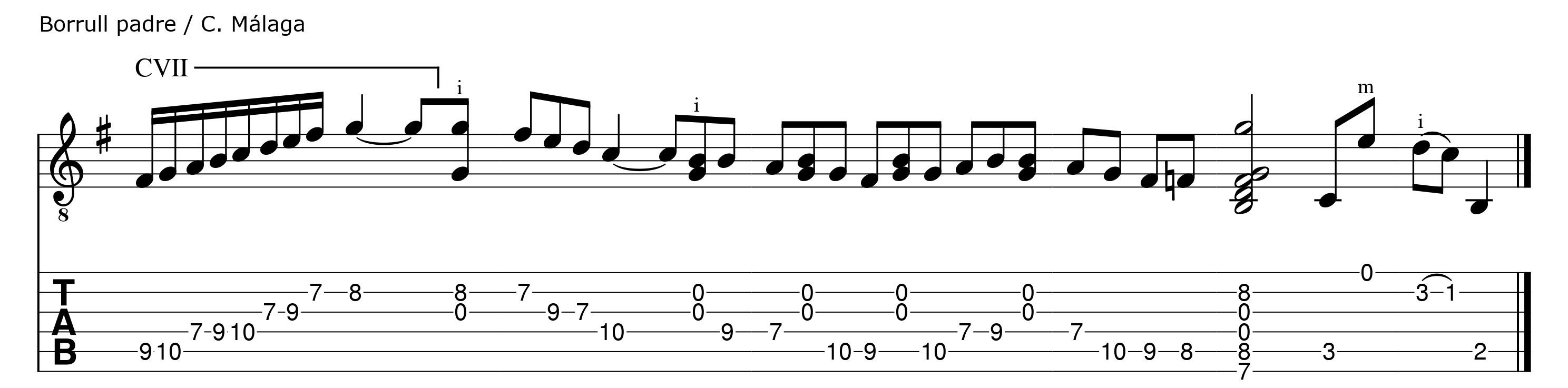 falseta antigua toque de grana&iacute;na